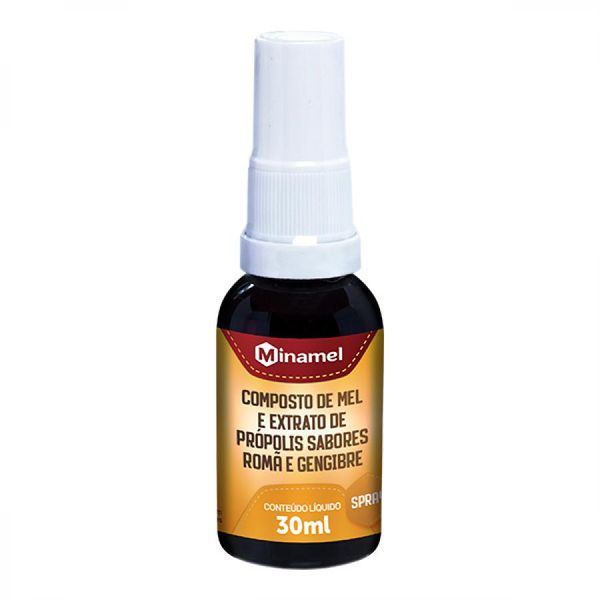 Propolis Minamel Romã E Gengibre 30ml Propolis Minamel Roma E Gengibre 30ml