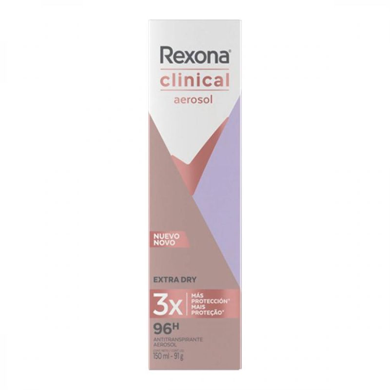 Desodorante Rexona Clinical Aerosol 150ml Men Diversas Fragrâncias em  Promoção na Americanas