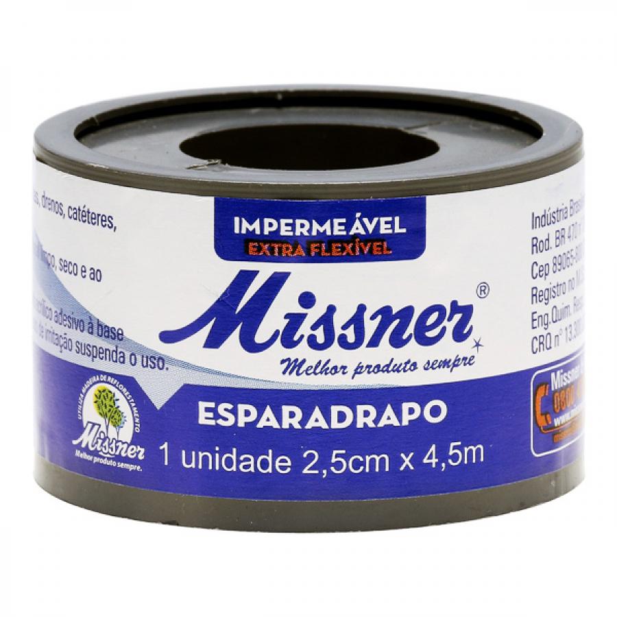 Esparadrapo Missner Impermeável 2,5cmx4,5m