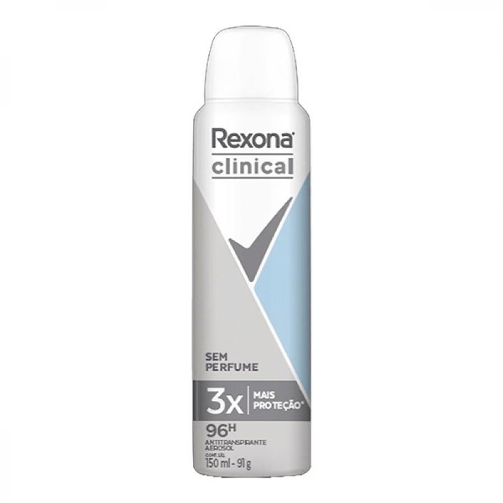 Desodorante Rexona Feminino Clinical Aerossol Sem Perfume 150ml -  precopopular