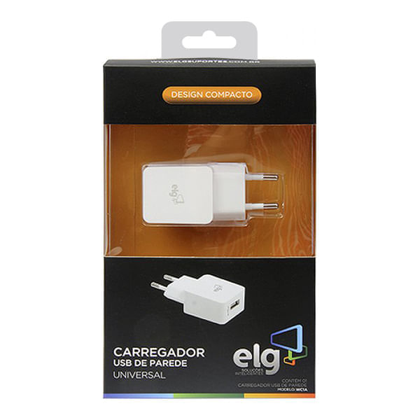 Carregador De Parede Wc1a Carregamento Usb
