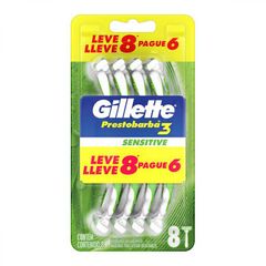Aparelho Gillette Prestobarba 3 Sensitive Leve 8 Pague 6