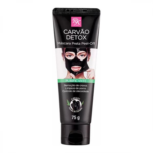 Máscara Kiss New York Preta Peel-off Carvão Detox 75g Mascara Kiss New York Preta Peel-off Carvao Detox 75g