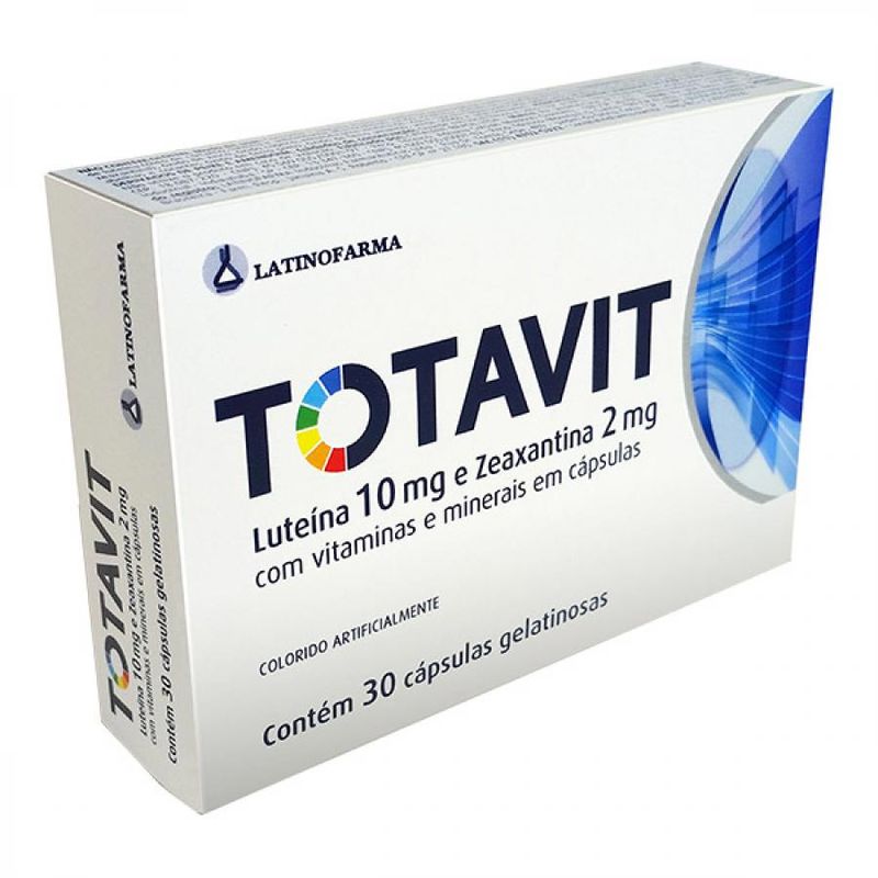 Totavit 10+2mg Com 30 Capsulas