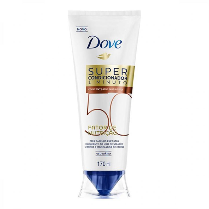 Condicionador Dove Fator Nutrição 50 170ml Condicionador Dove Fator Nutricao 50 170ml