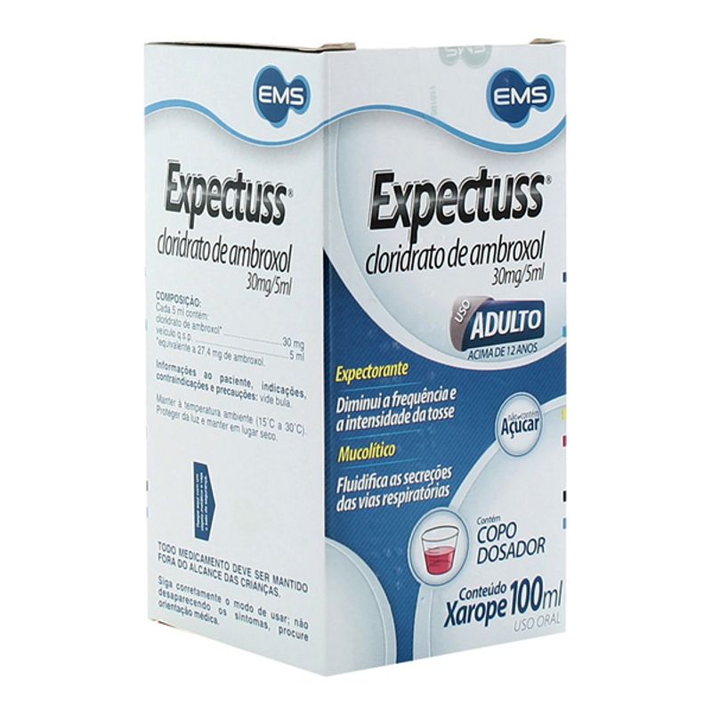 Cloridrato De Ambroxol - Ems 6Mg Xarope Sem Açúcar Frasco Com