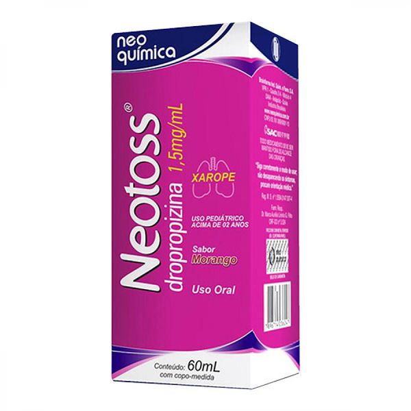 Neotoss Pediátrico Xarope 60ml Neotoss Pediatrico Xarope 60ml