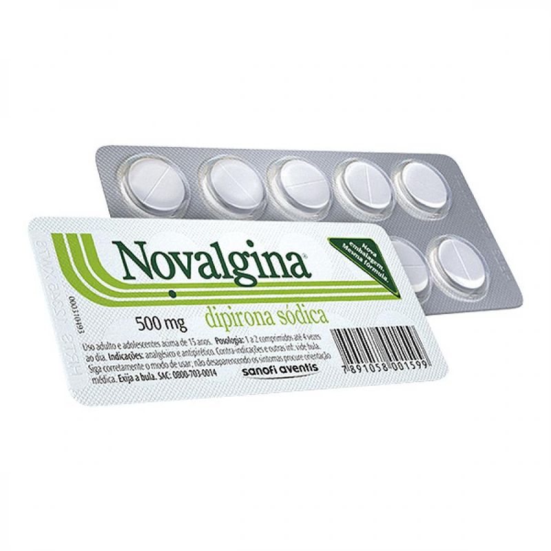 Novalgina 500mg Com 10 Comprimidos
