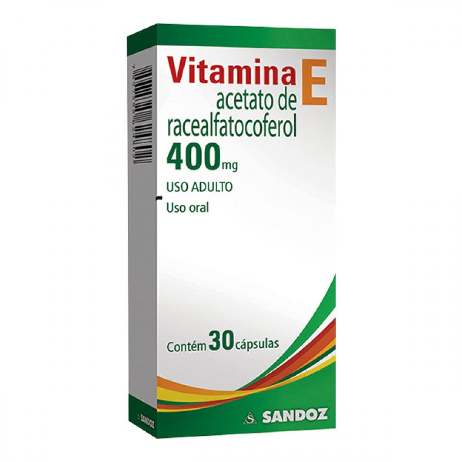 Vitamina E 400mg Com 30 Cápsulas