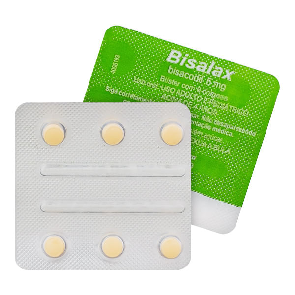 Bisalax 5mg Com 6 Drágeas Bisalax 5mg Com 6 Drageas