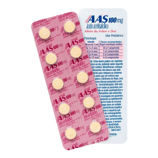 Aas 100mg 10 Comprimidos