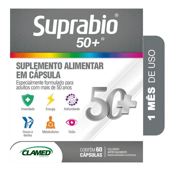Suplemento Alimentar Suprabio 50+ 60 Cápsulas Suplemento Alimentar Suprabio 50+ 60 Capsulas