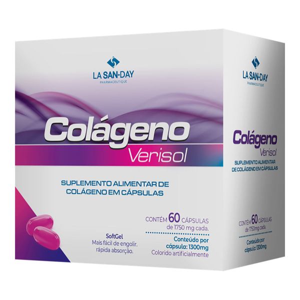 Colágeno Lasanday Verisol 1750mg Com 60 Cápsulas Colageno Lasanday Verisol 1750mg Com 60 Capsulas