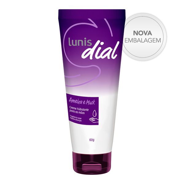 Creme Para Mãos Lunis Dial Ameixa E Musk 60g Creme Para Maos Lunis Dial Ameixa E Musk 60g