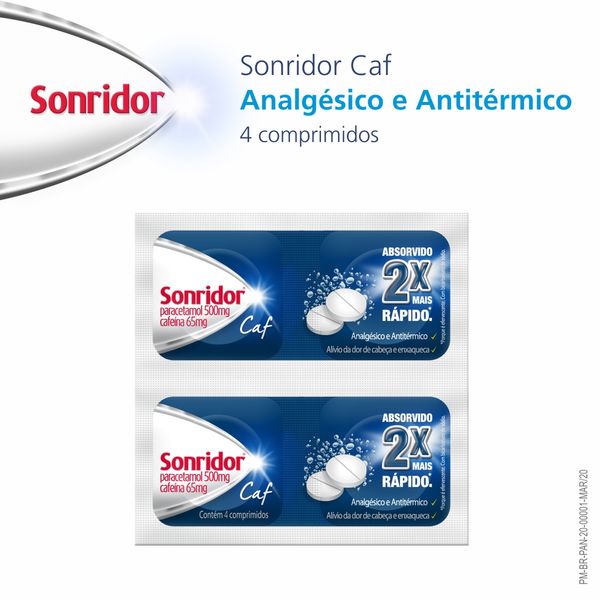 Sonridor Caf Com 4 Comprimidos