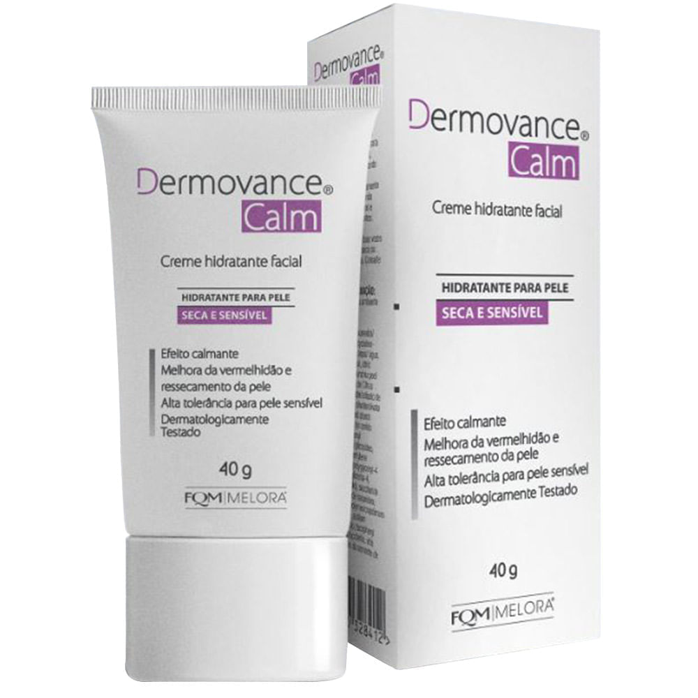Creme Hidratante Facial Dermovance Calm Pele Sensível E Reativa 40g