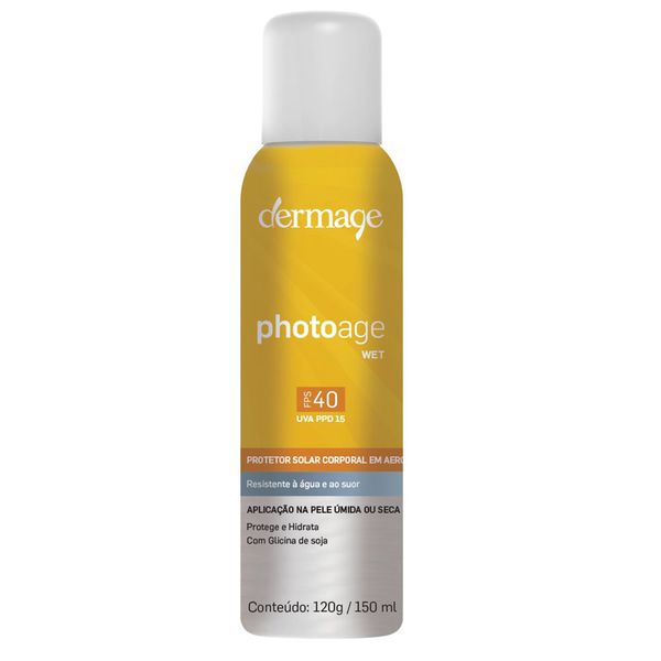 Protetor Solar Dermage Photoage Wet 120gr Fps40 Aerosol