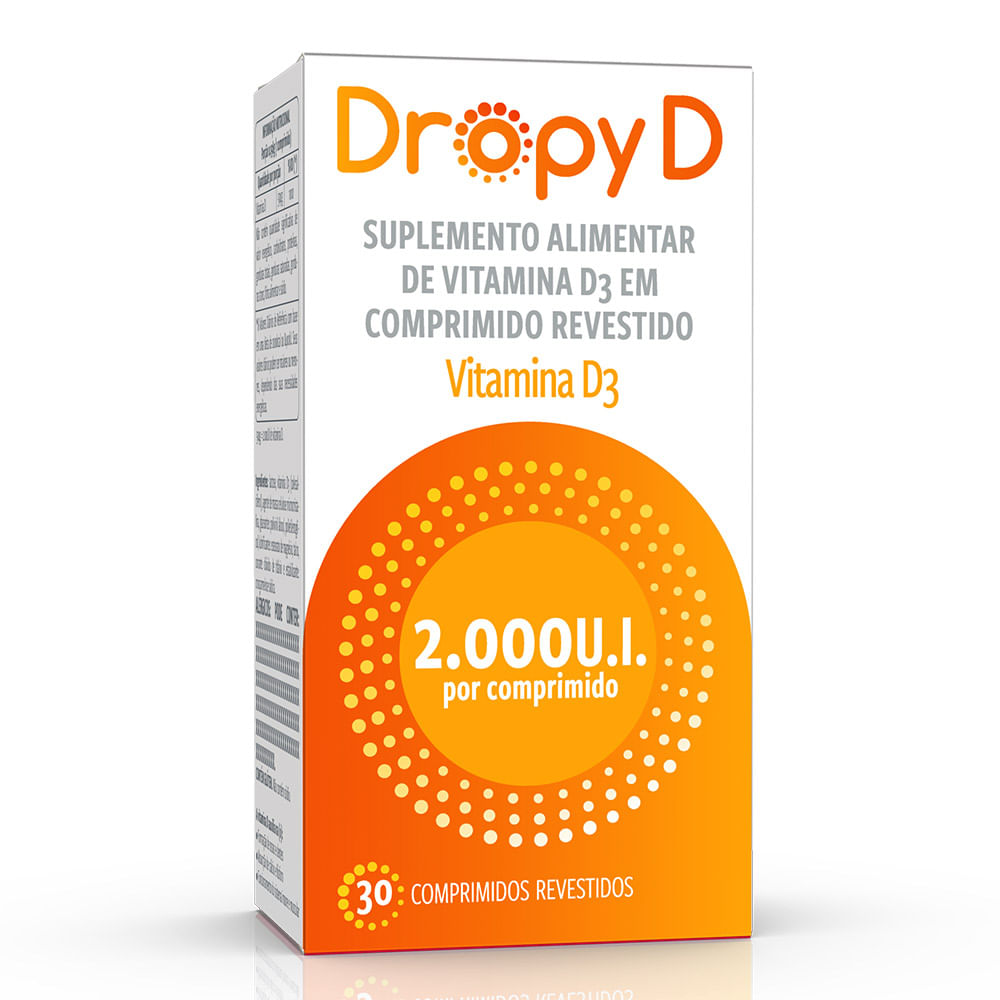 Dropy D Com 30 Comprimidos Revestidos 2.000ui - precopopular