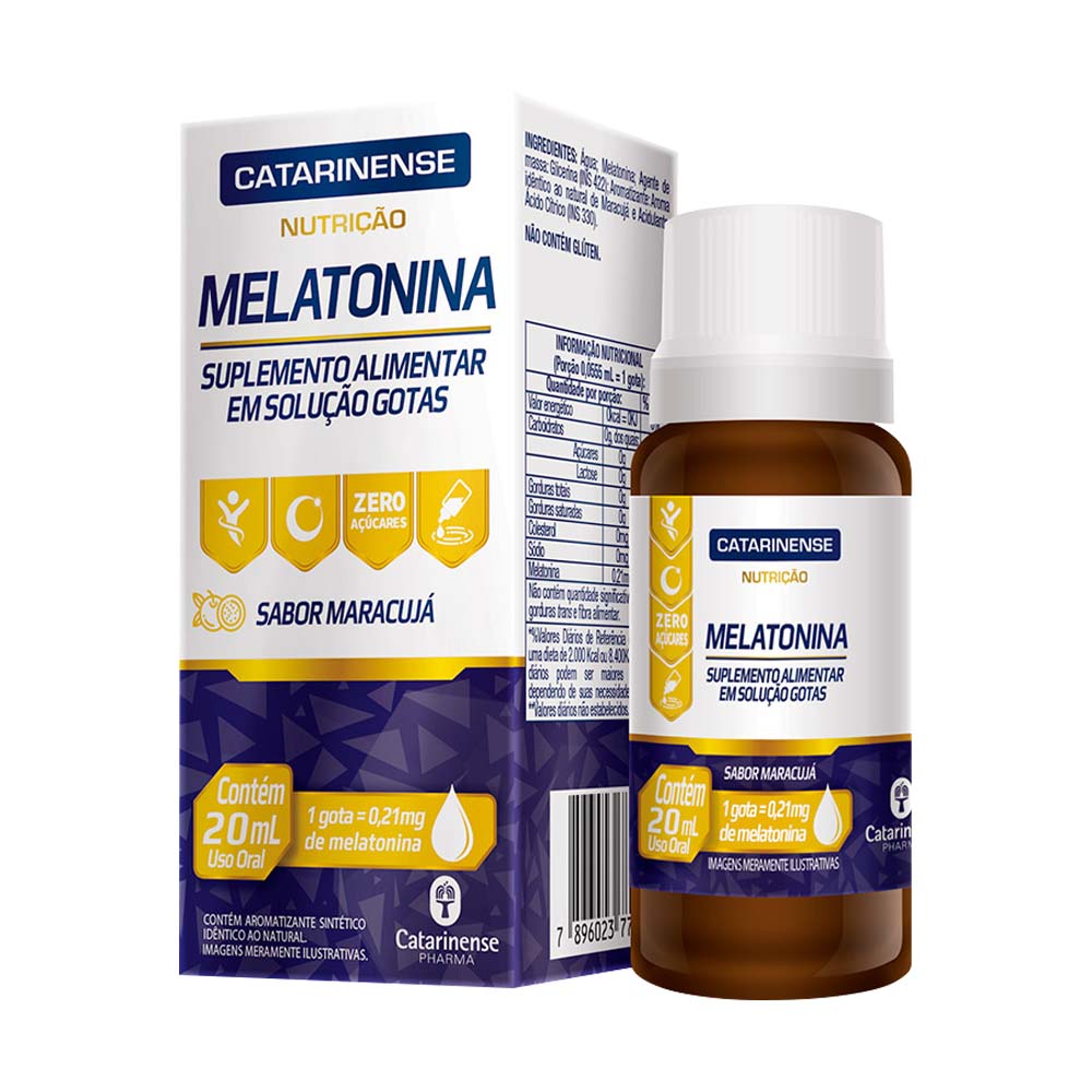 Melatonina Catarinense 20ml 0,21mg/gt Maracuja