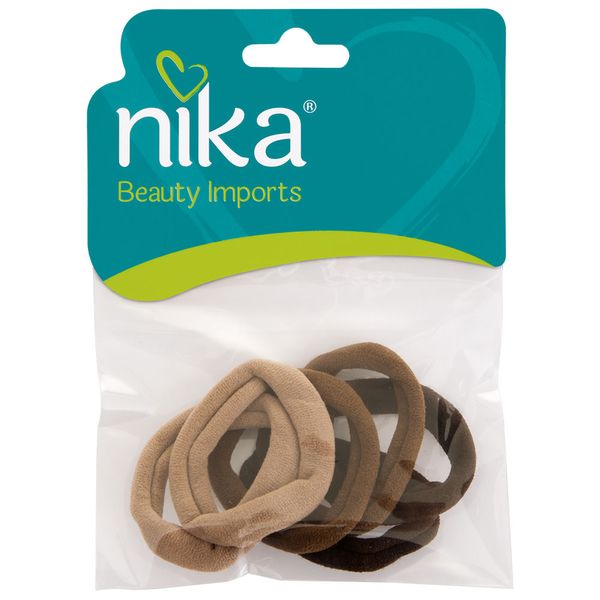 Elastico Para Cabelo Nika Com 6 Meia Nude/marrom