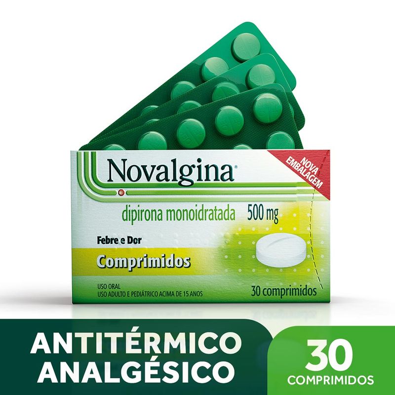 Novalgina 500mg Com 30 Comprimidos