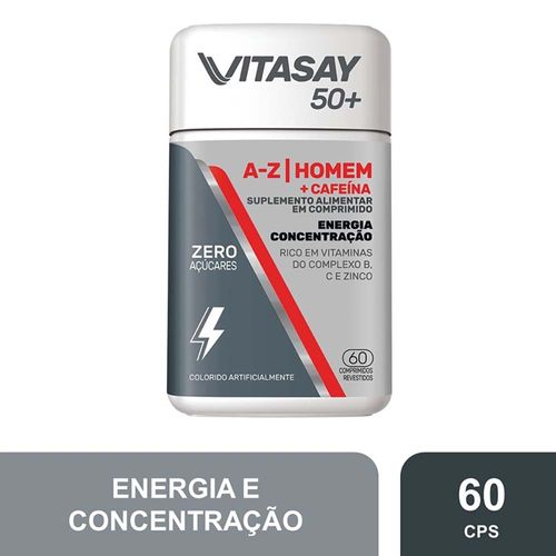 Vitasay-50--A-z-Homem---Cafeina-Com-60-Comprimidos-Revestidos