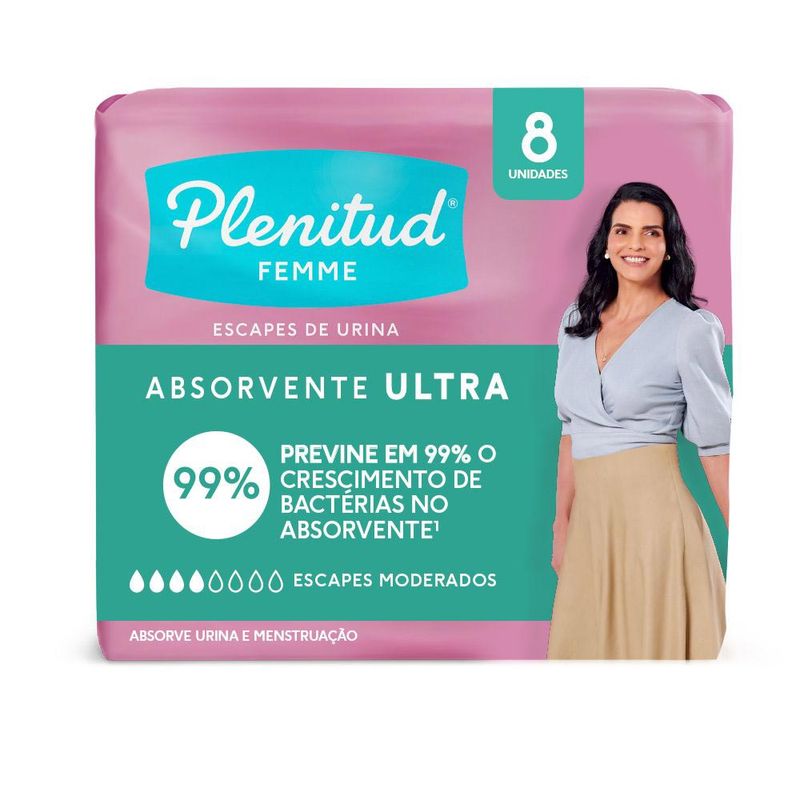 Absorvente Ultra Plenitud Femme 8 Unidades
