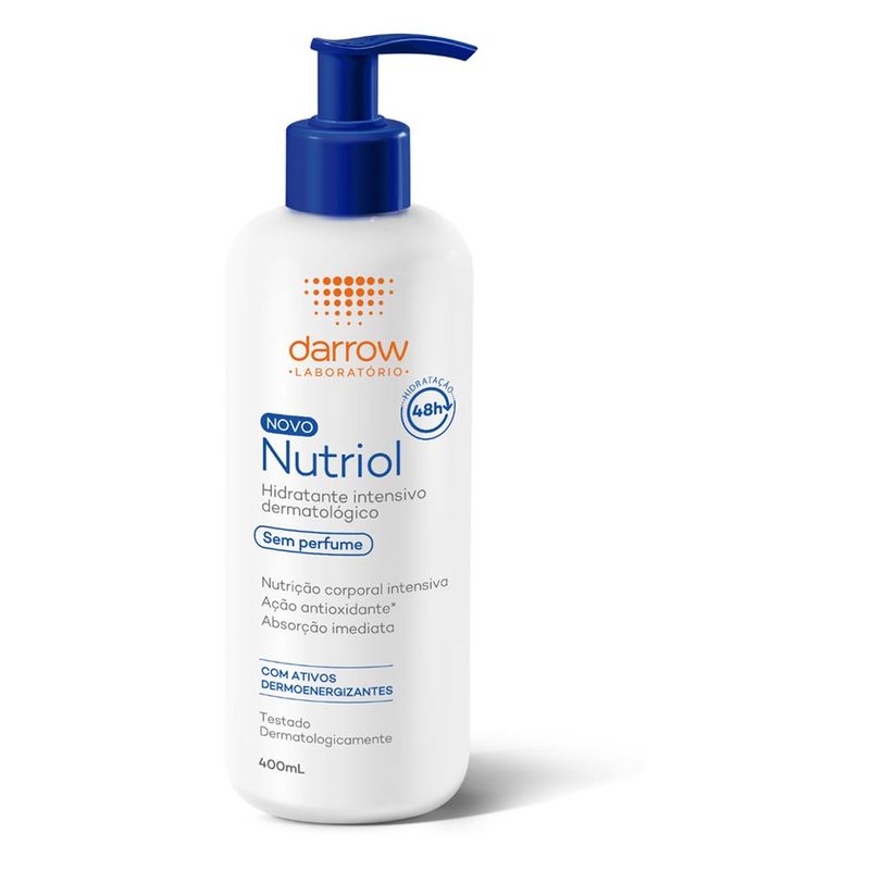 Nutriol Locao Hidratante Sem Perfume 400ml