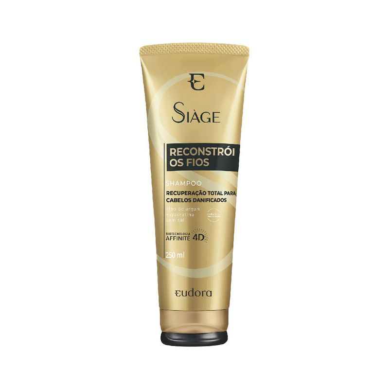 Shampoo Eudora Siage Reconstroi Os Fios 250ml