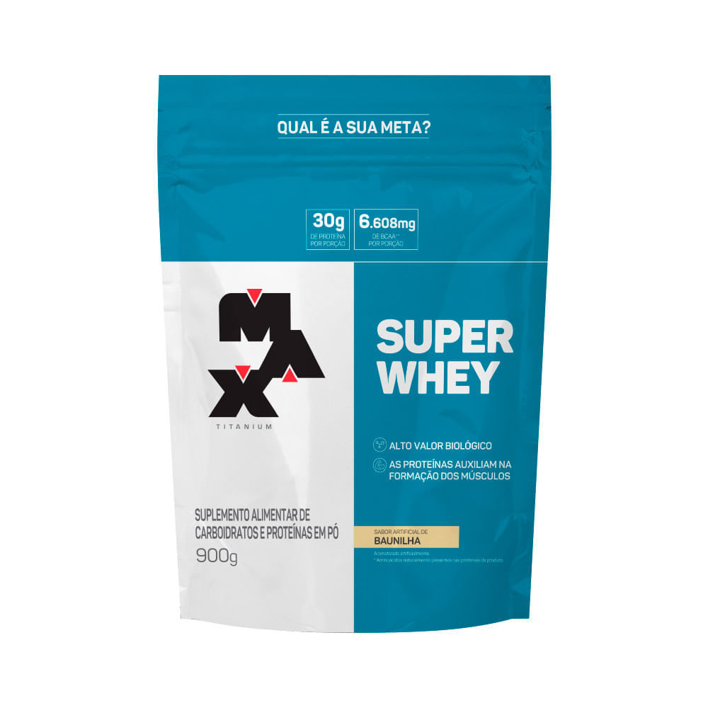 Max Super Whey 900gr Baunilha Refil