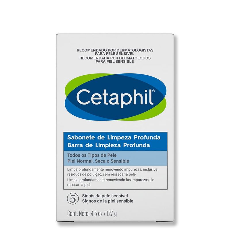 Cetaphil Sabonete Em Barra Para O Rosto Limpeza Profunda 127g