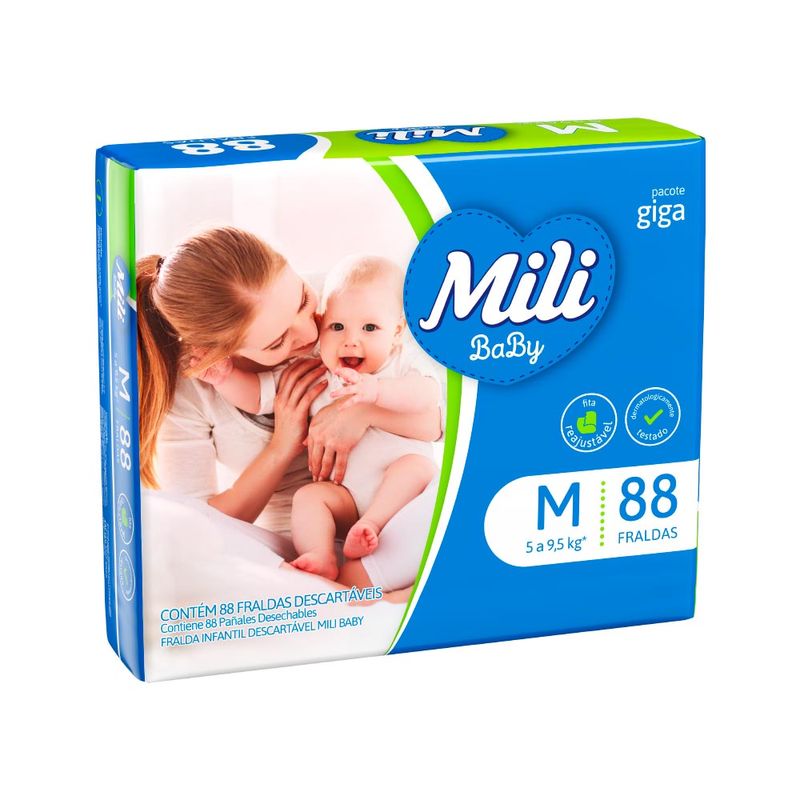 Fralda Mili Love Care Giga – Clube Baby Promoções para Mamães e Bebês