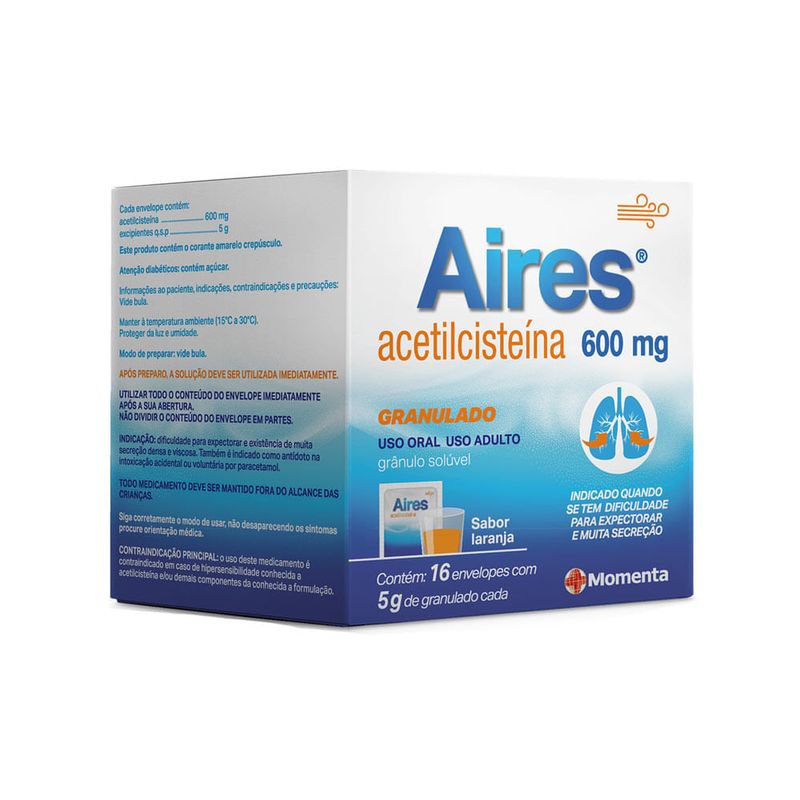 Aires 600mg Com 16 Envelopes De 5g