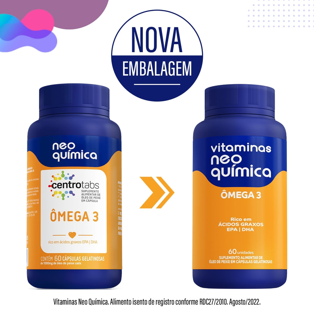 Omega 3 Neo Quimica Com 60 Comprimidos precopopular