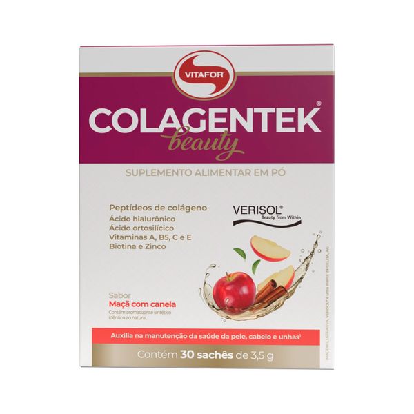 Colagentek Beauty Com 30 Saches 3,5gr Maca Canela