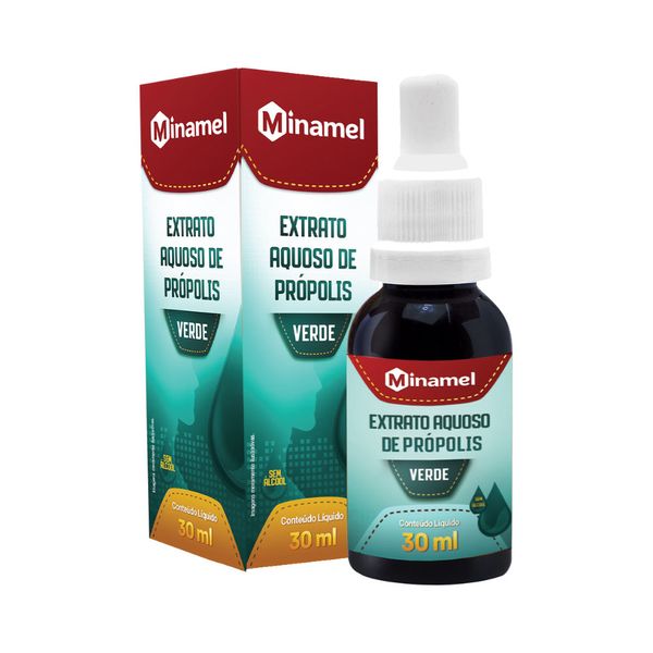 Propolis Minamel 30ml Gotas Verde Aquoso