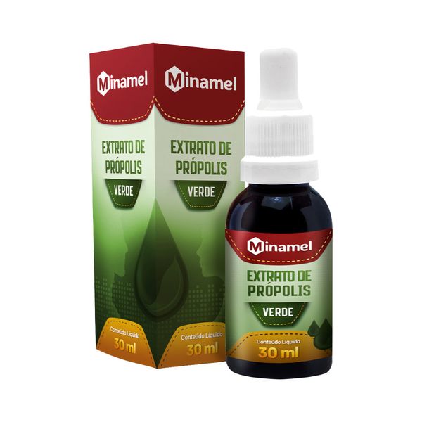 Propolis Minamel 30ml Gotas Verde
