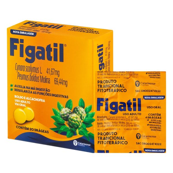 Figatil Com 20 Drágeas Figatil Com 20 Drageas