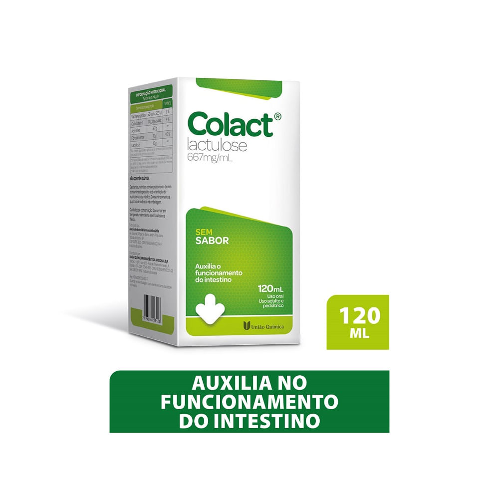 Colact 120ml 667mg/ml Sem Sabor - precopopular