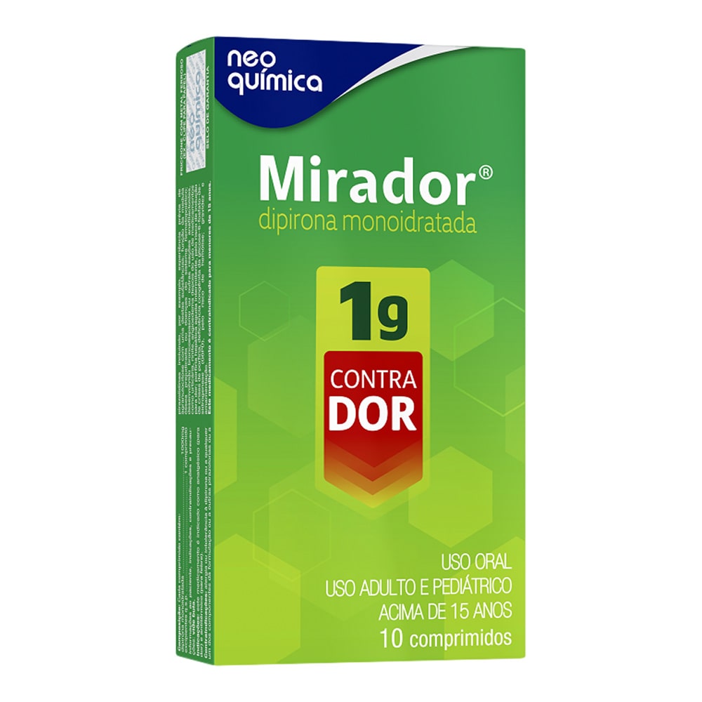 Mirador Com 10 Comprimidos 1g - precopopular