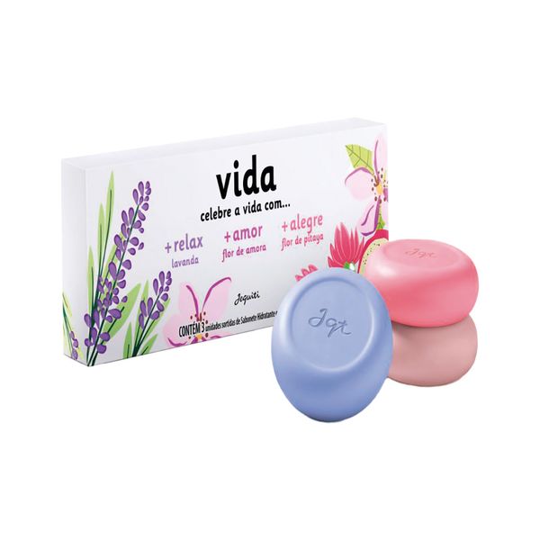 Sabonete Jequiti Vida Com 3x90gr +relax,+amor E +alegre