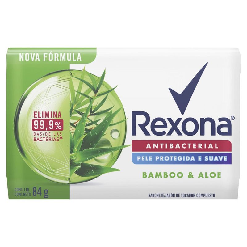Sabonete Rexona Barra Antibacterial 84gr Bamboo Fresh