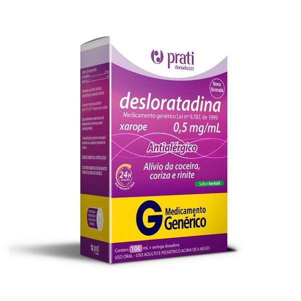 Desloratadina Prati 0,5mg Xarope 100ml