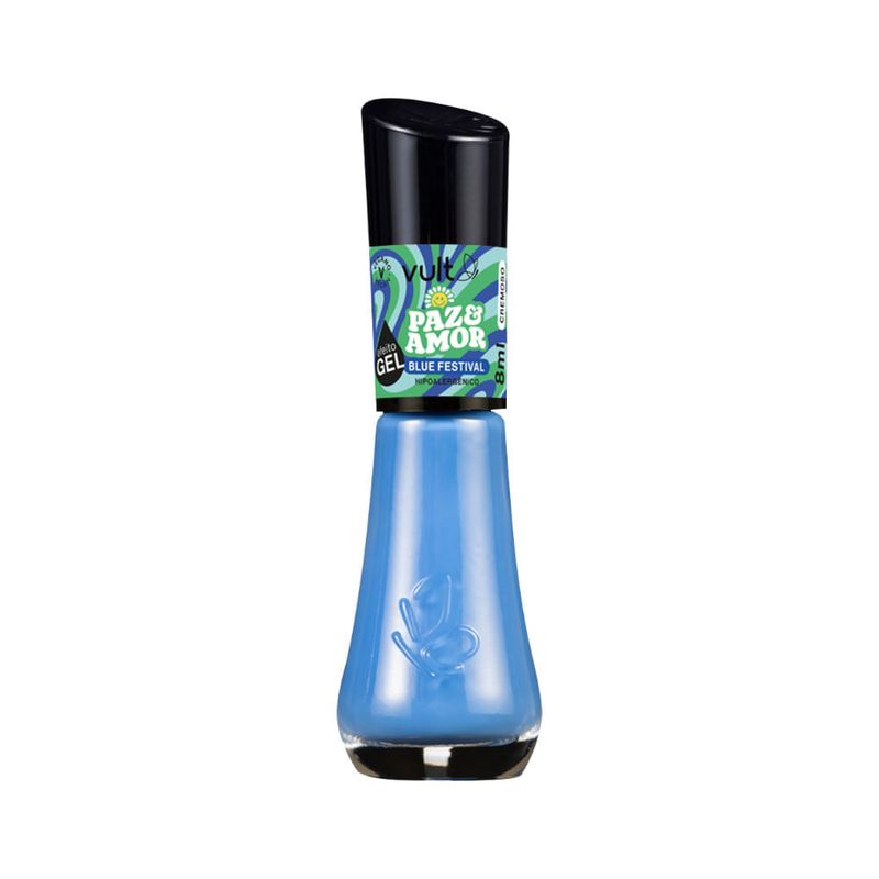 Esmalte Vult Paz E Amor 8ml Cremoso Blue Festival