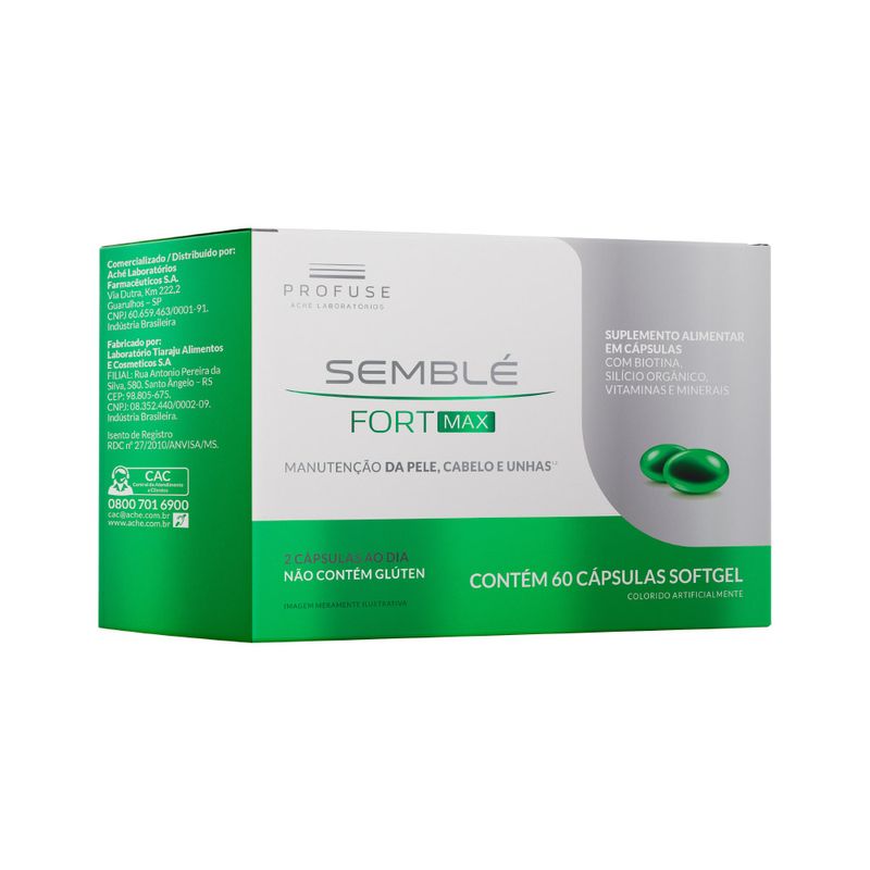 Profuse Semble Fort Max Com 60 Capsulas Softgel - precopopular