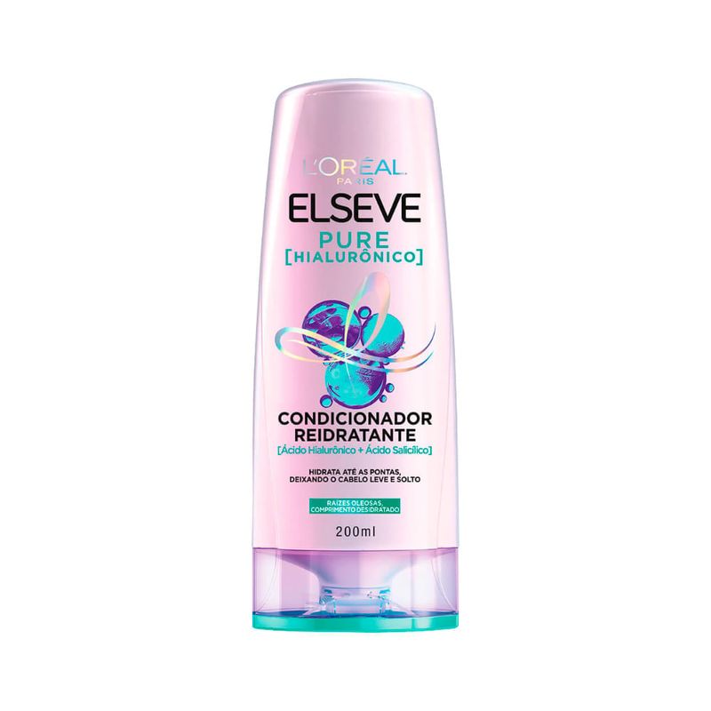 Condicionador Elseve 200ml Pure Hialuronico