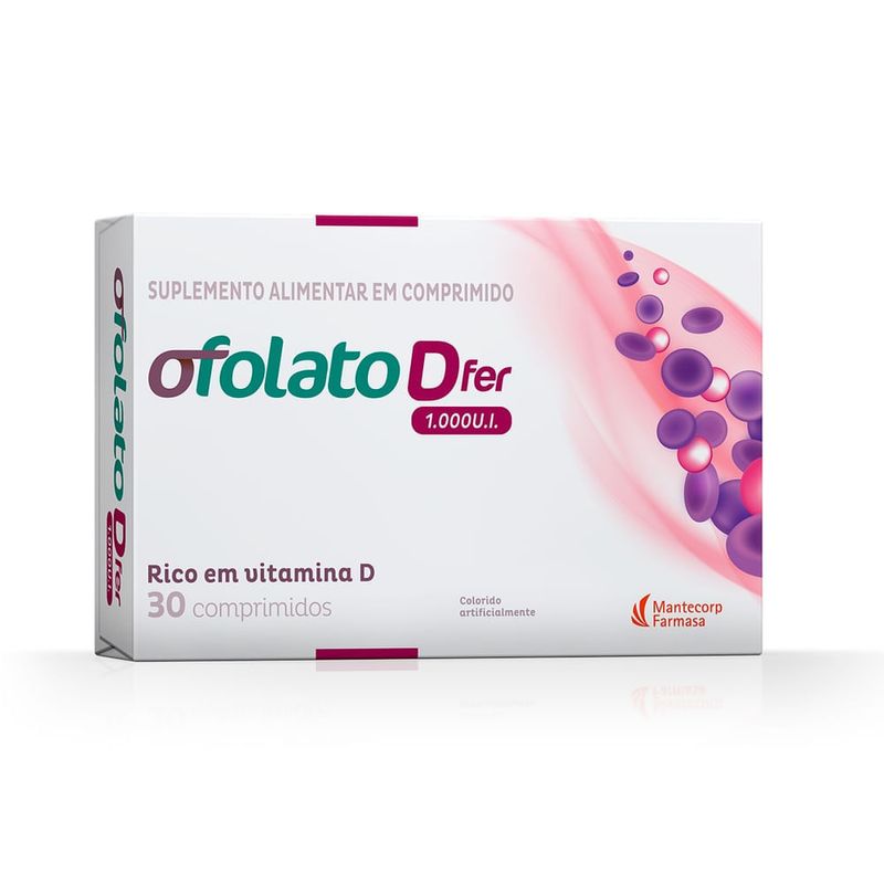 Ofolato Dfer Com 1000ui 30 Comprimidos