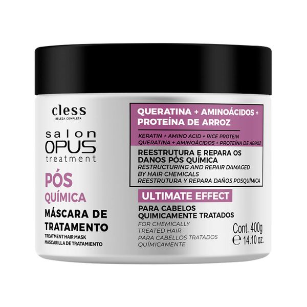 Mascara De Hidratacao Salon Opus Arroz Negro Pos Quimica 400g