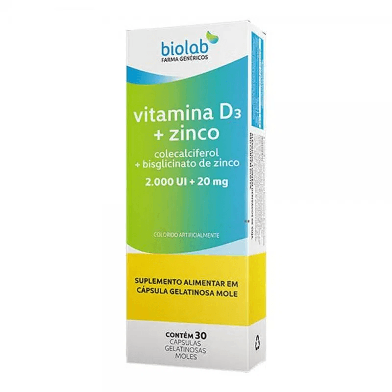 Vitamina-D3---Zinco-2000ui-20mg-Com-30-Capsulas-Gelatinosas