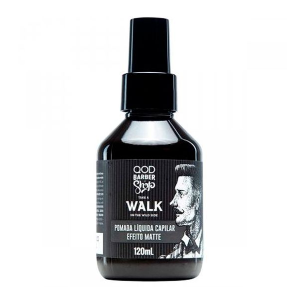 Pomada Liquida Barber Shop Walk Qod 120ml Efeito Matte